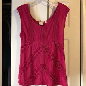 Anthropologie pink scoop neck, Small